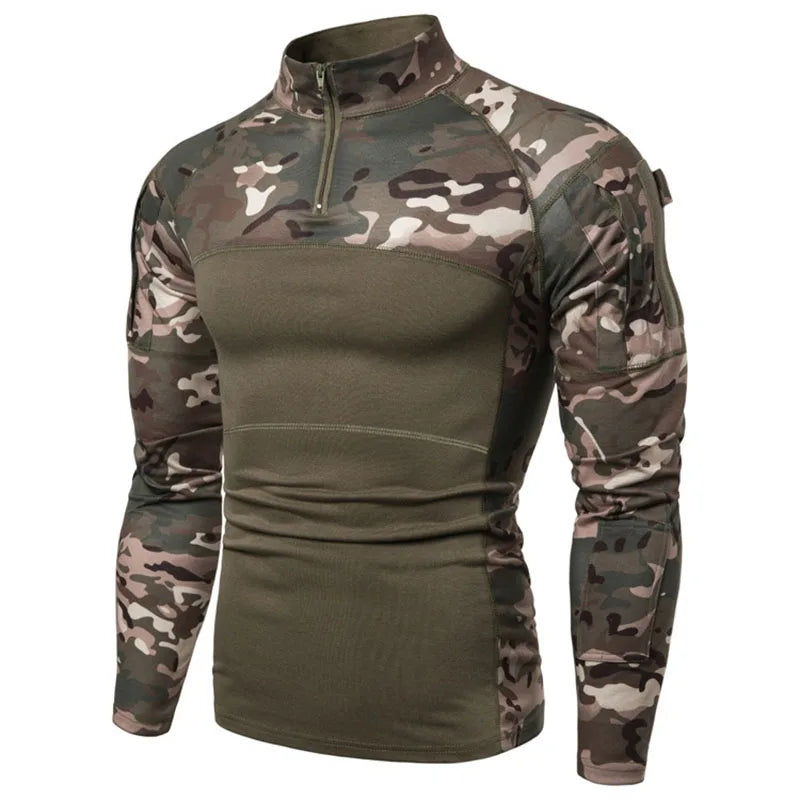 Oulylan Men's Camouflage Tactical Shirt