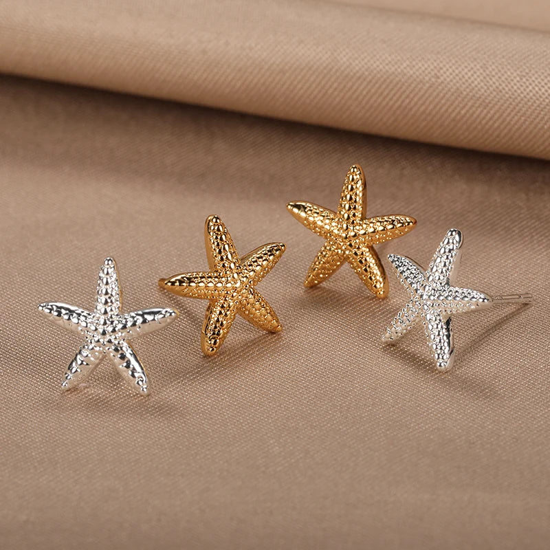 Little Star Fish Stud Earrings