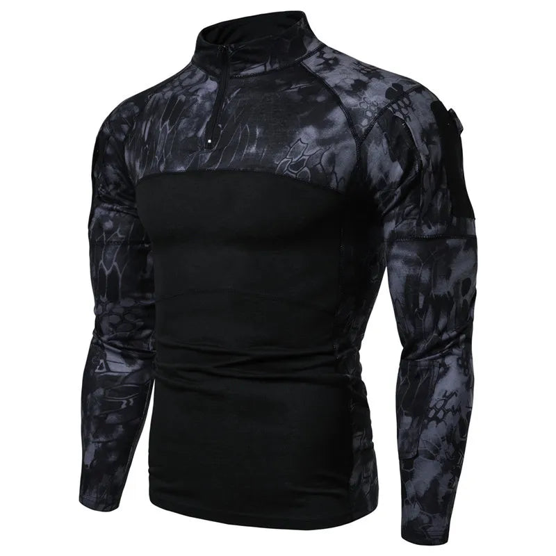 Oulylan Men's Camouflage Tactical Shirt