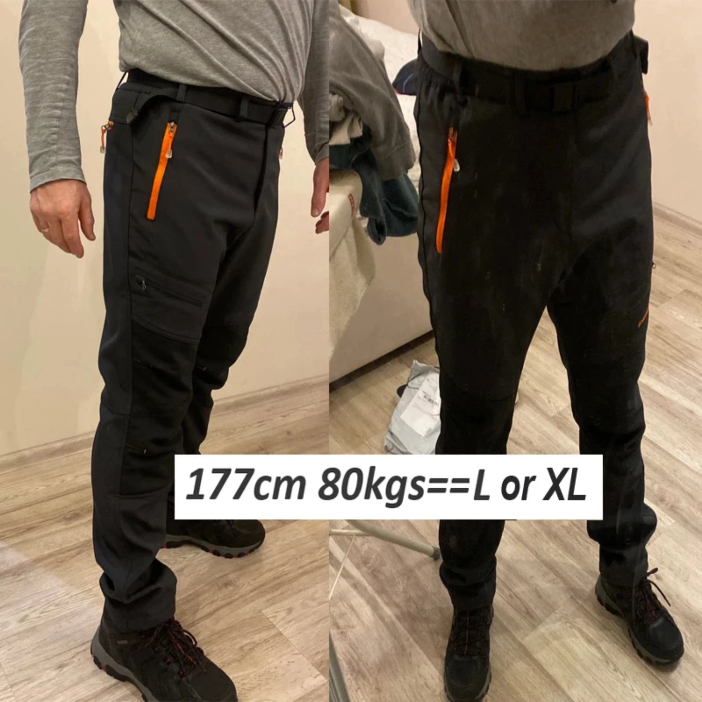 New Elastic Fleece Outdoor Winter Warm Pants Softshell