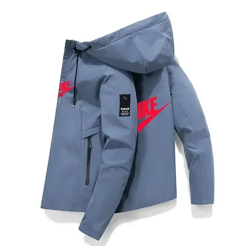 New NIKE Windproof & Waterproof Zippered Sports Jacket